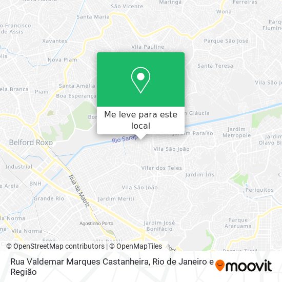 Rua Valdemar Marques Castanheira mapa