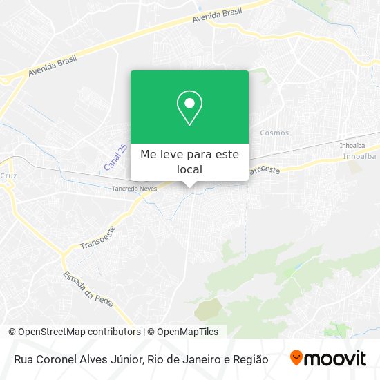 Rua Coronel Alves Júnior mapa