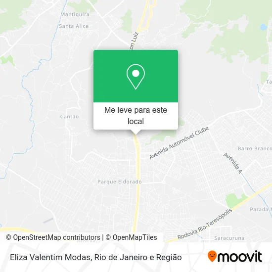 Eliza Valentim Modas mapa