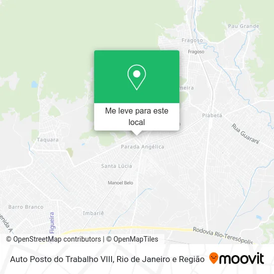 Auto Posto do Trabalho VIII mapa