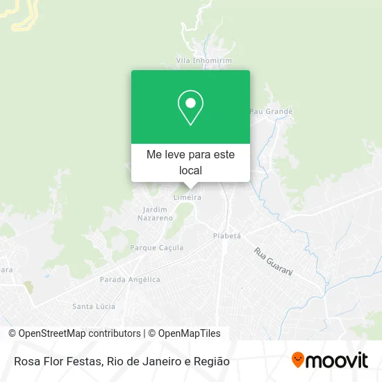 Rosa Flor Festas mapa