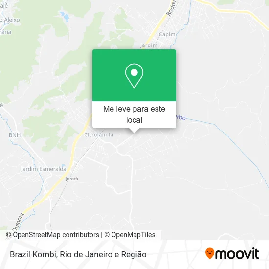 Brazil Kombi mapa
