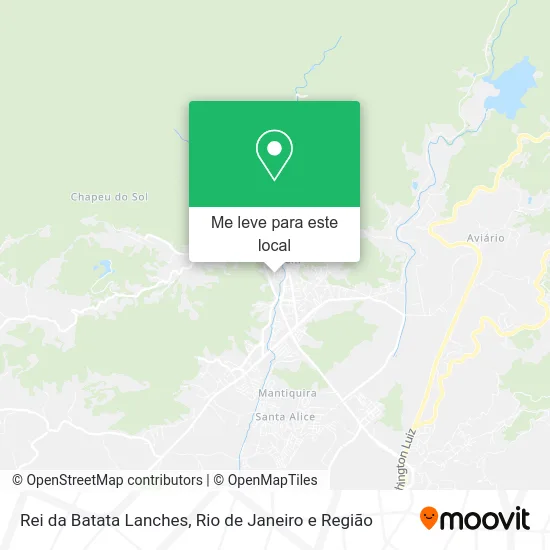 Rei da Batata Lanches mapa
