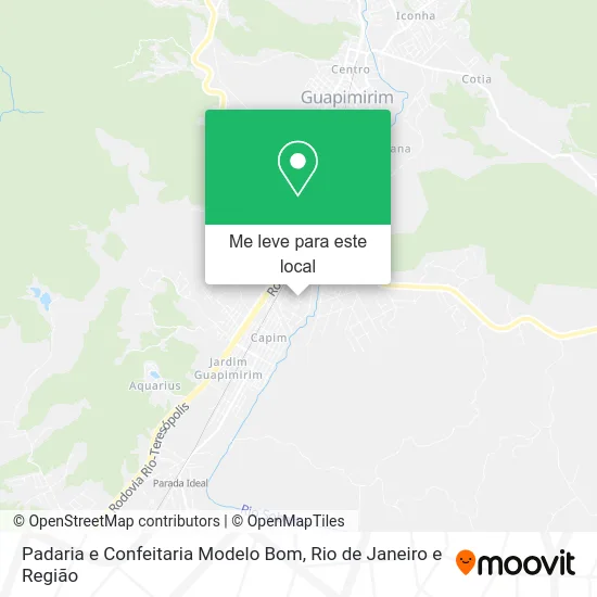 Padaria e Confeitaria Modelo Bom mapa