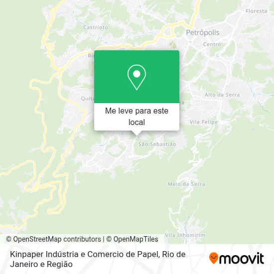 Kinpaper Indústria e Comercio de Papel mapa