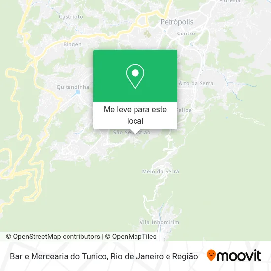 Bar e Mercearia do Tunico mapa