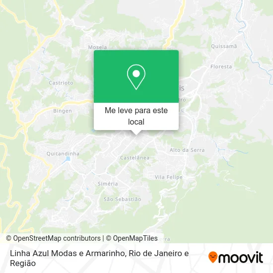 Linha Azul Modas e Armarinho mapa