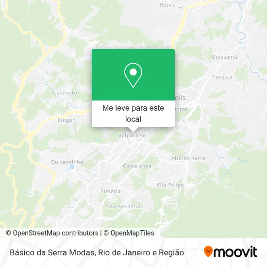 Básico da Serra Modas mapa