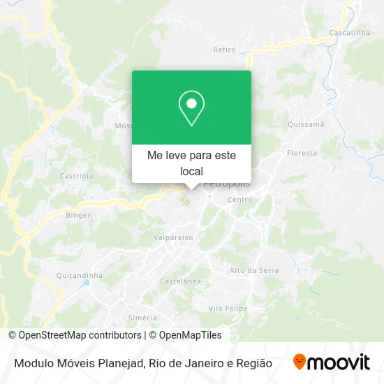 Modulo Móveis Planejad mapa