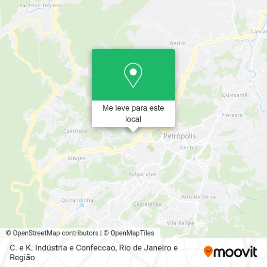 C. e K. Indústria e Confeccao mapa