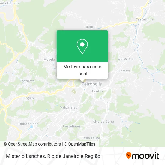 Misterio Lanches mapa