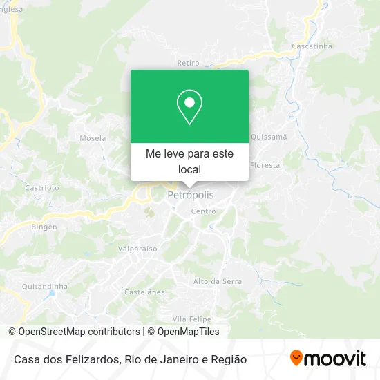 Casa dos Felizardos mapa