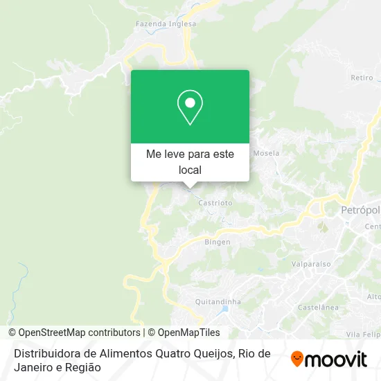 Distribuidora de Alimentos Quatro Queijos mapa