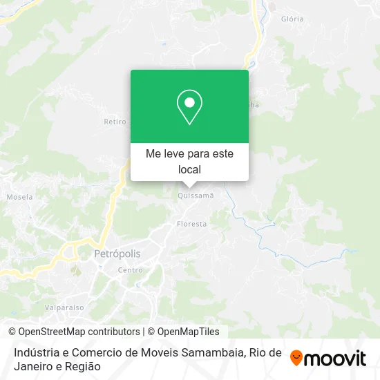 Indústria e Comercio de Moveis Samambaia mapa