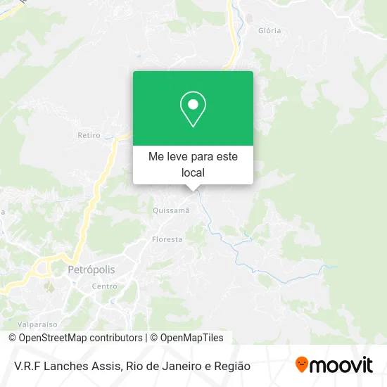 V.R.F Lanches Assis mapa