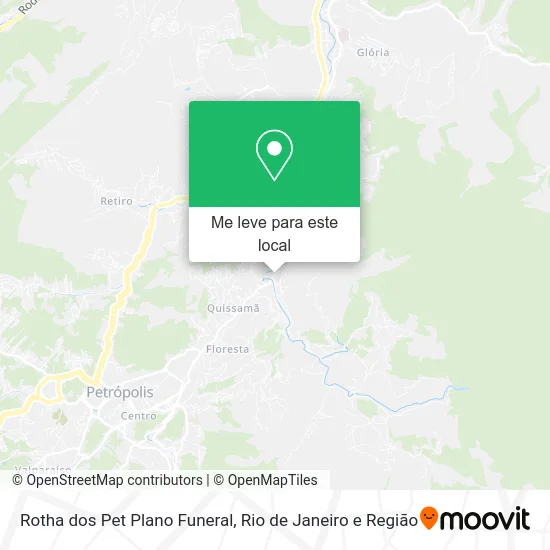Rotha dos Pet Plano Funeral mapa