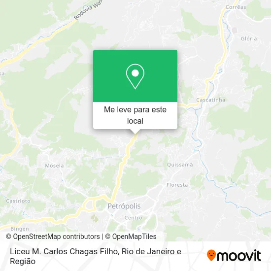 Liceu M. Carlos Chagas Filho mapa