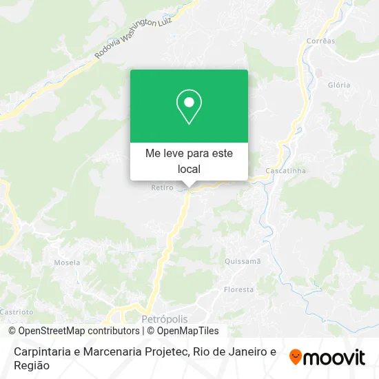 Carpintaria e Marcenaria Projetec mapa