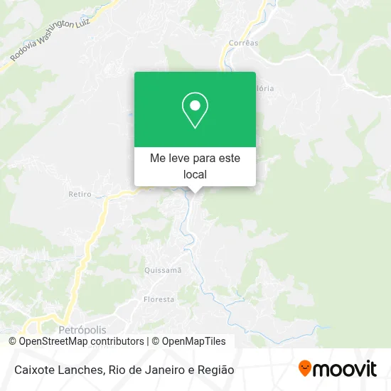 Caixote Lanches mapa