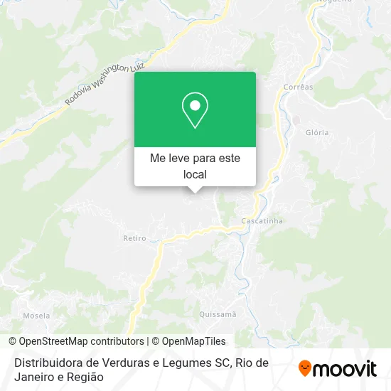 Distribuidora de Verduras e Legumes SC mapa