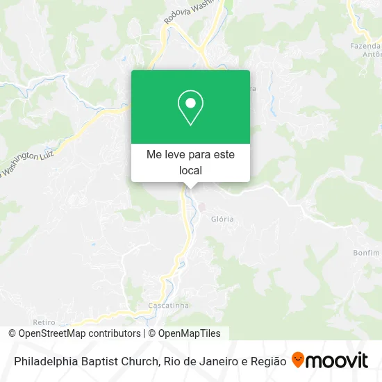 Philadelphia Baptist Church mapa