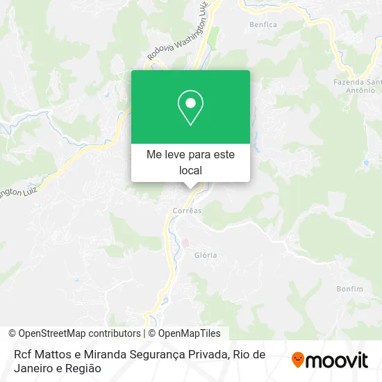 Rcf Mattos e Miranda Segurança Privada mapa