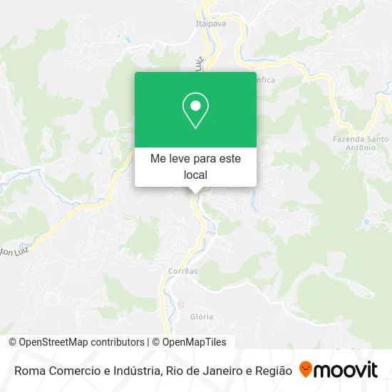 Roma Comercio e Indústria mapa
