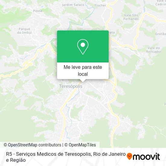 R5 - Serviços Medicos de Teresopolis mapa