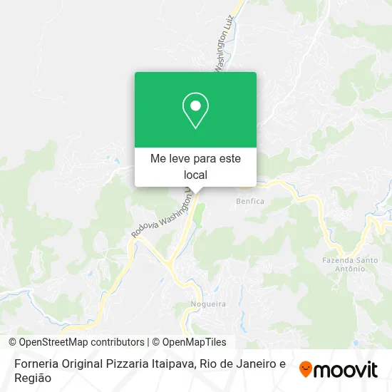 Forneria Original Pizzaria Itaipava mapa