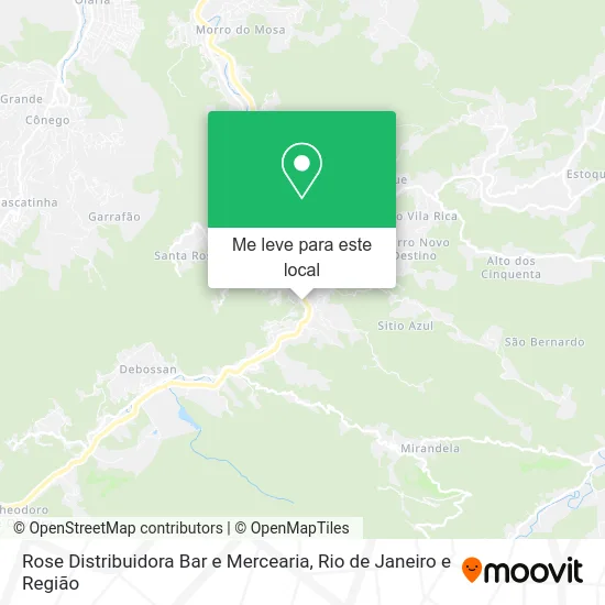 Rose Distribuidora Bar e Mercearia mapa