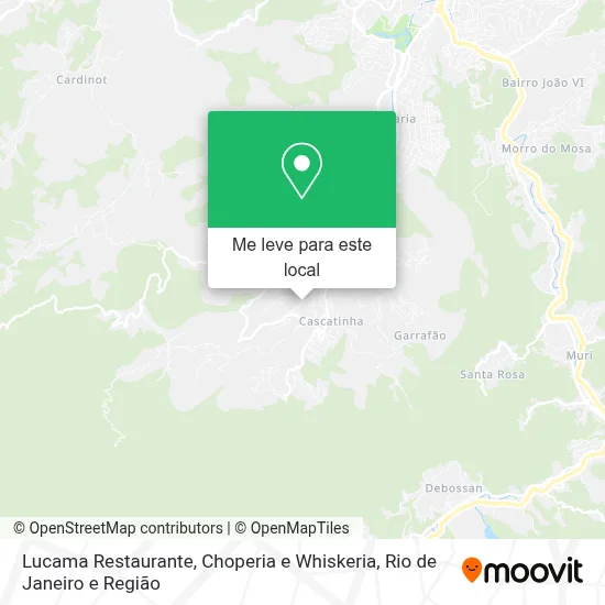 Lucama Restaurante, Choperia e Whiskeria mapa