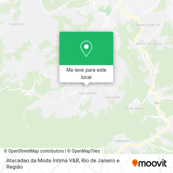 Atacadao da Moda Íntima V&B mapa
