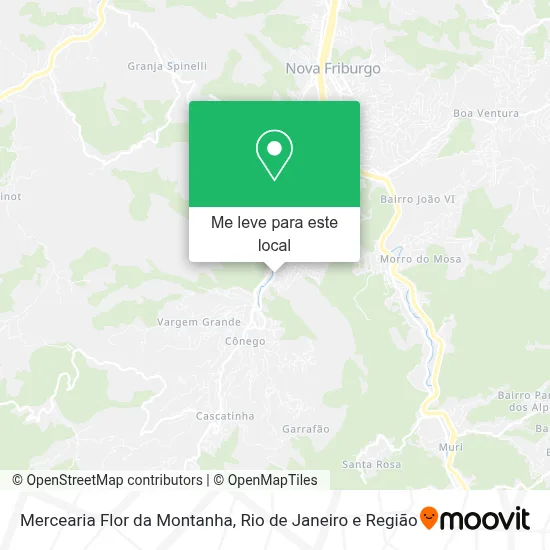 Mercearia Flor da Montanha mapa
