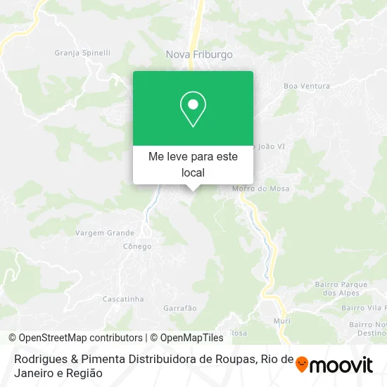 Rodrigues & Pimenta Distribuidora de Roupas mapa