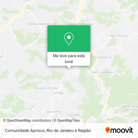 Comunidade Aprisco mapa