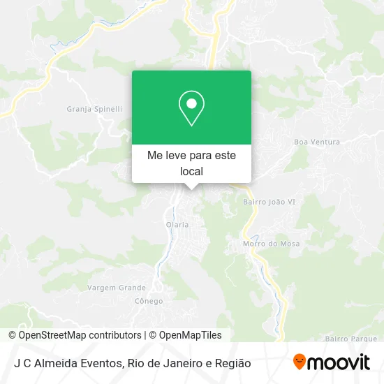 J C Almeida Eventos mapa