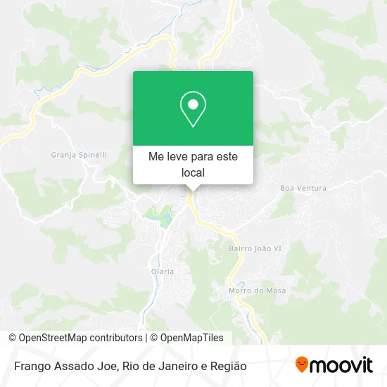 Frango Assado Joe mapa