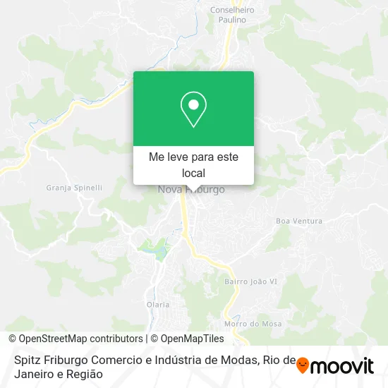 Spitz Friburgo Comercio e Indústria de Modas mapa