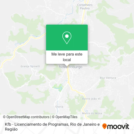 Kfb - Licenciamento de Programas mapa