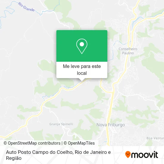 Auto Posto Campo do Coelho mapa