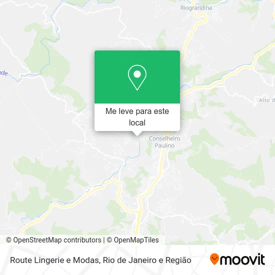 Route Lingerie e Modas mapa
