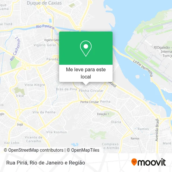 Rua Piriá mapa