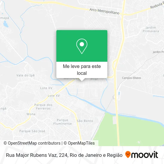 Rua Major Rubens Vaz, 224 mapa