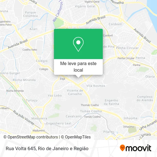Rua Volta 645 mapa