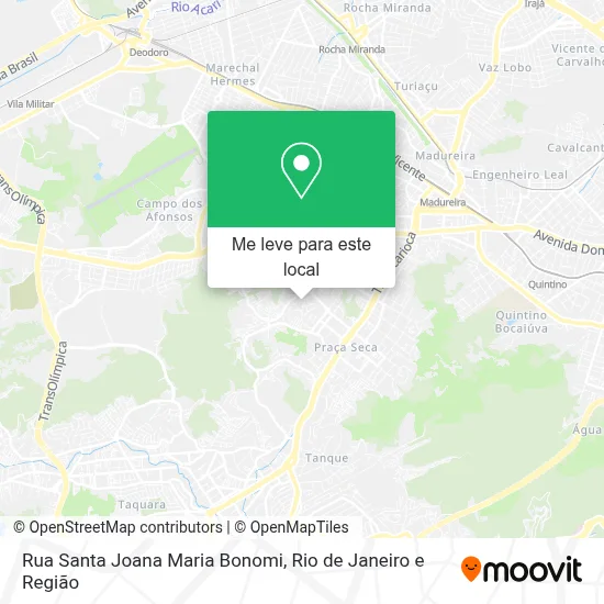 Rua Santa Joana Maria Bonomi mapa