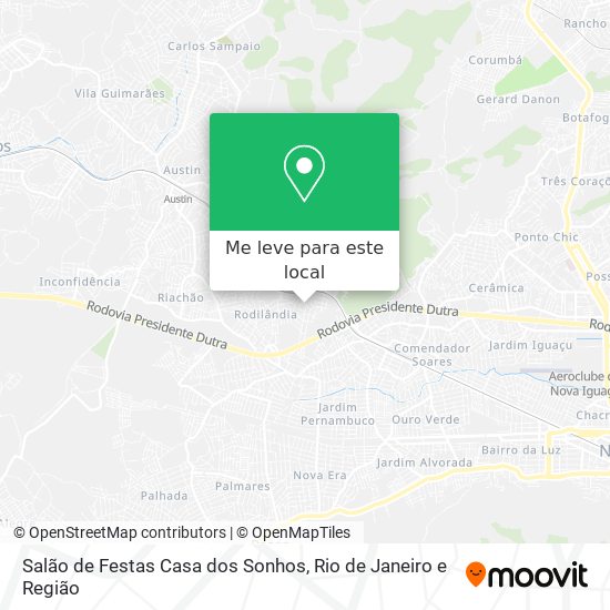 Salão de Festas Casa dos Sonhos mapa