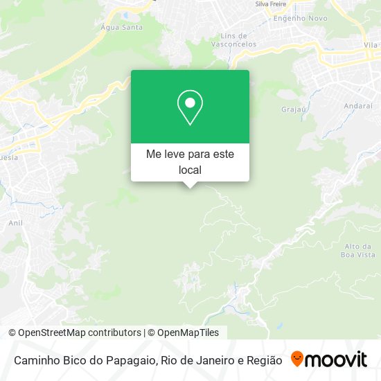 Caminho Bico do Papagaio mapa