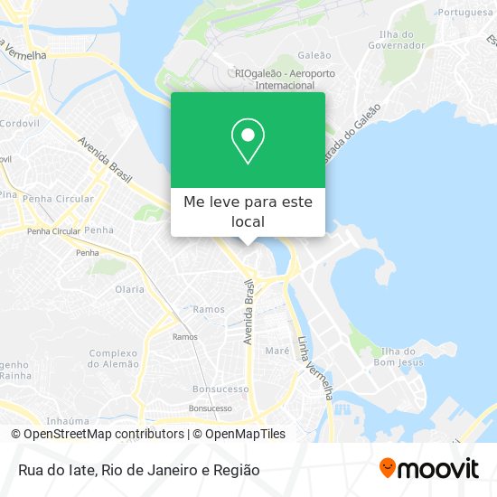 Rua do Iate mapa