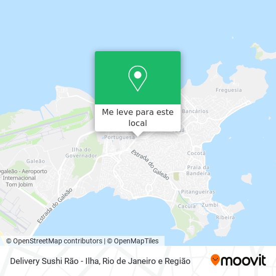 Delivery Sushi Rão - Ilha mapa