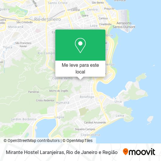 Mirante Hostel Laranjeiras mapa